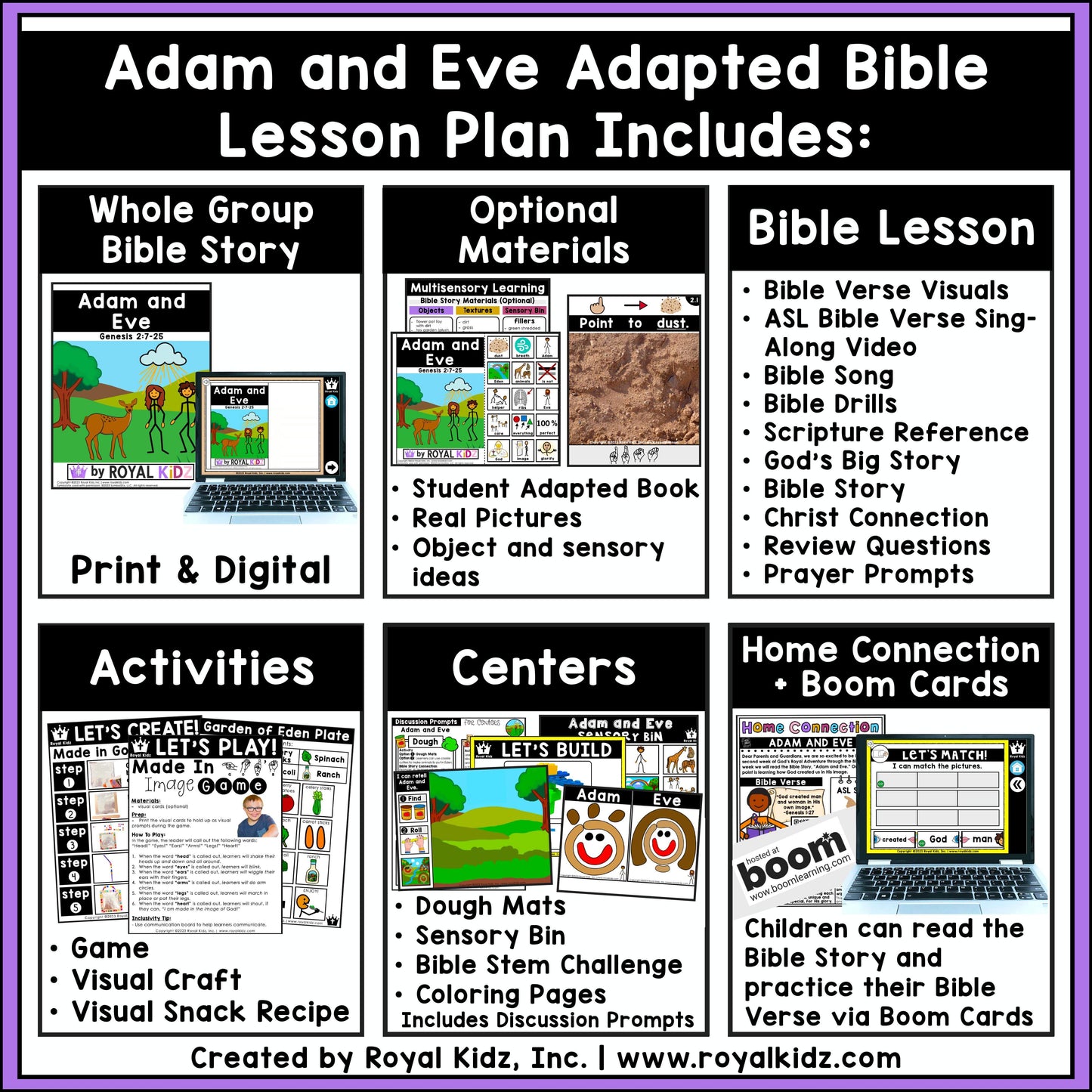 Adapted Bible Lessons WITH Symbol Supports + Bible Boom Cards™ MONTH 1 BUNDLE