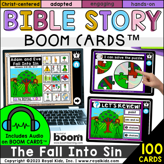 Adam and Eve Fall Into Sin Bible Story Boom Cards