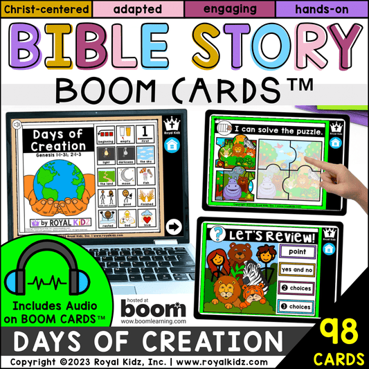 Days of Creation Bible Story Boom Cards