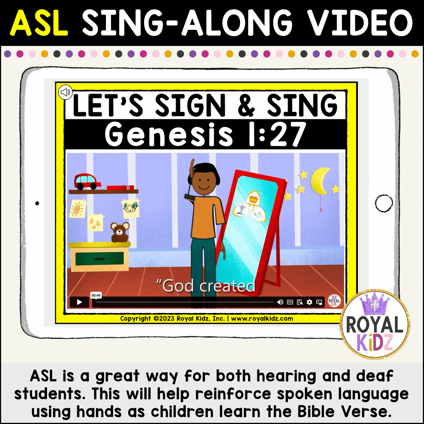 Genesis 1:27 Bible Verse WITH Visual Supports Activities - High Contrast Cards