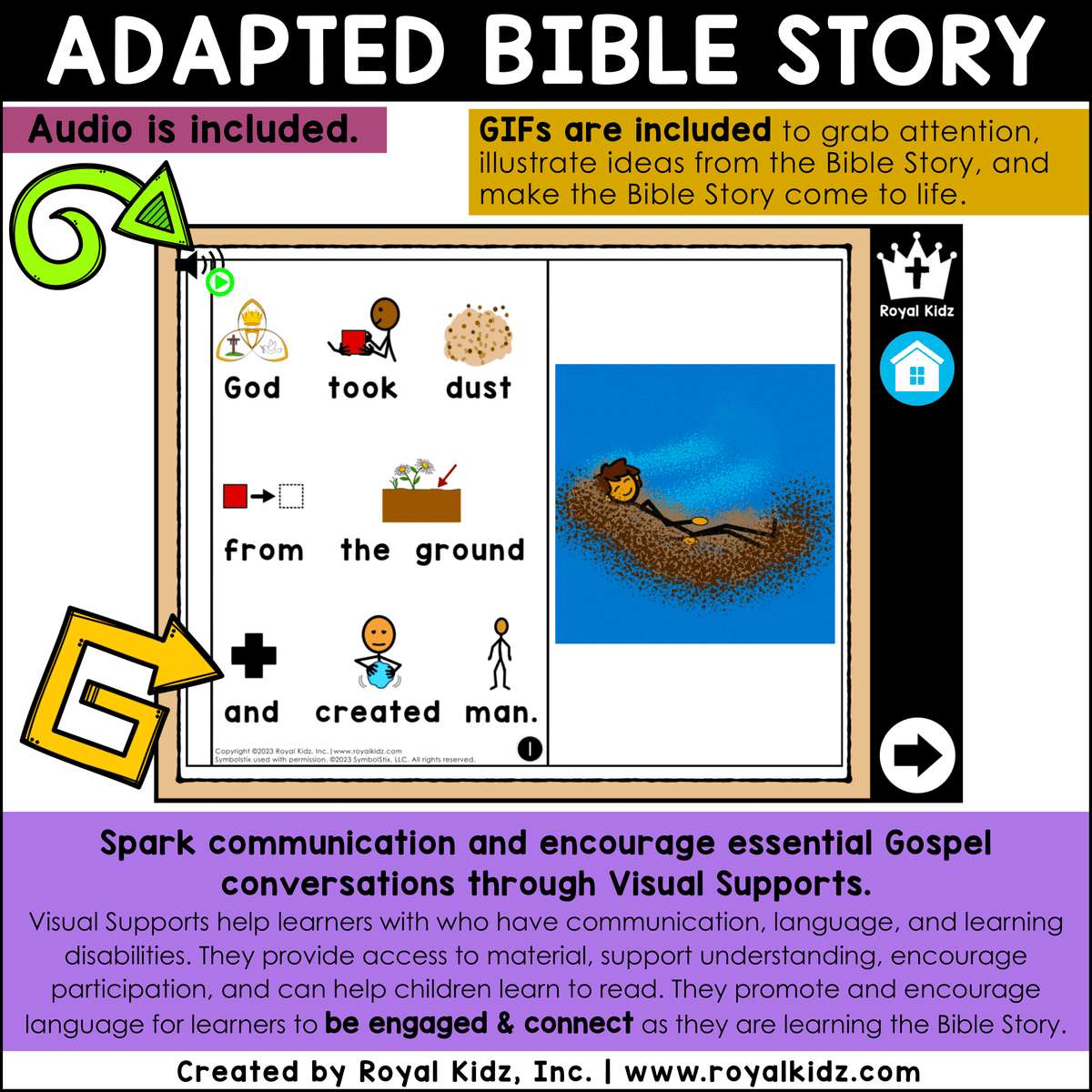Adam and Eve Bible Story Boom Cards – Royal Kidz