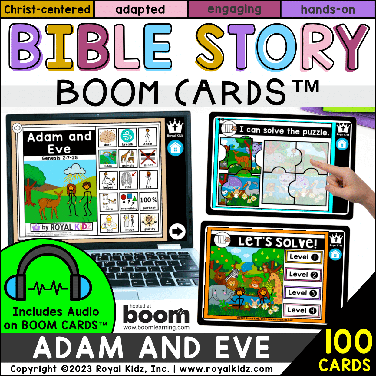 Adam and Eve Bible Story Boom Cards