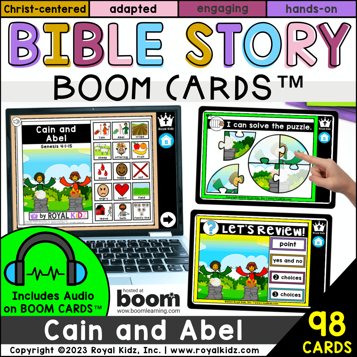 Cain and Abel Bible Story Boom Cards