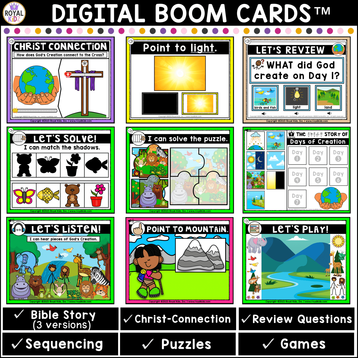 The Beginning Bible Story Boom Cards BUNDLE (Set 1)