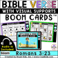 Romans 3:23 Bible Verse Boom Cards WITH Visual Supports