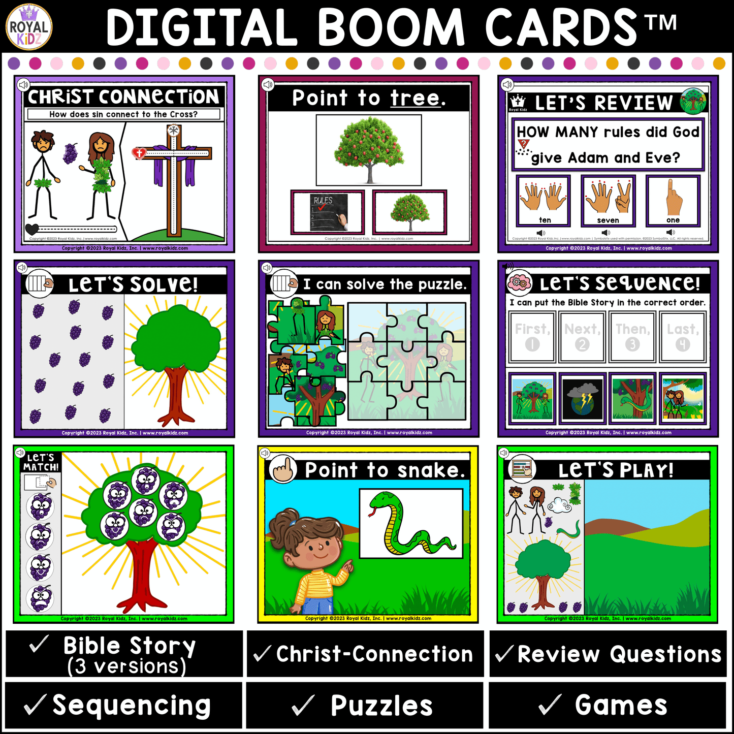 The Beginning Bible Story Boom Cards BUNDLE (Set 1)